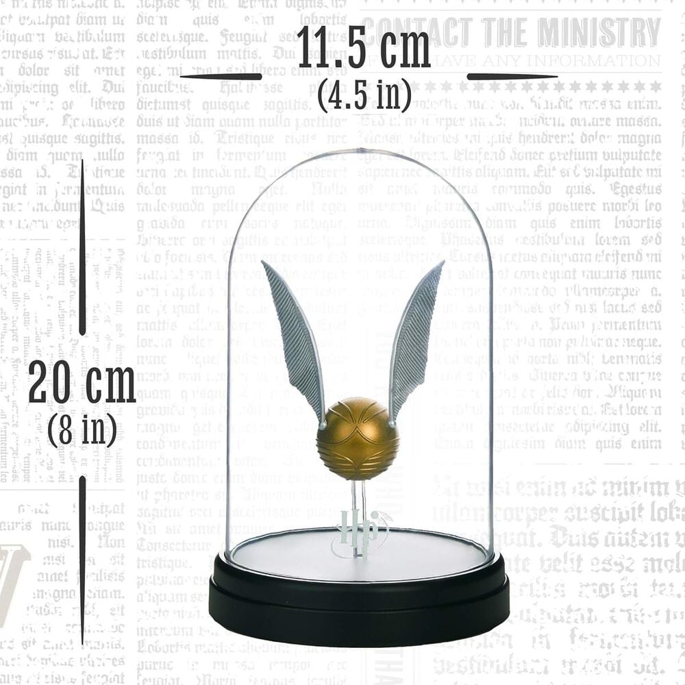 Lampara campana Snitch Dorada Harry Potter