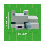 Lampara nocturna 3D Zorro Artico Minecraft