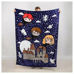 Cojin manta 2 en 1 Hogwarts Harry Potter