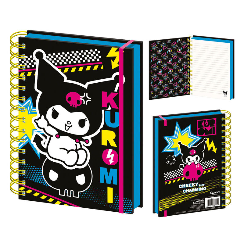 Cuaderno A5 Punk Vibes Kuromi Hello Kitty