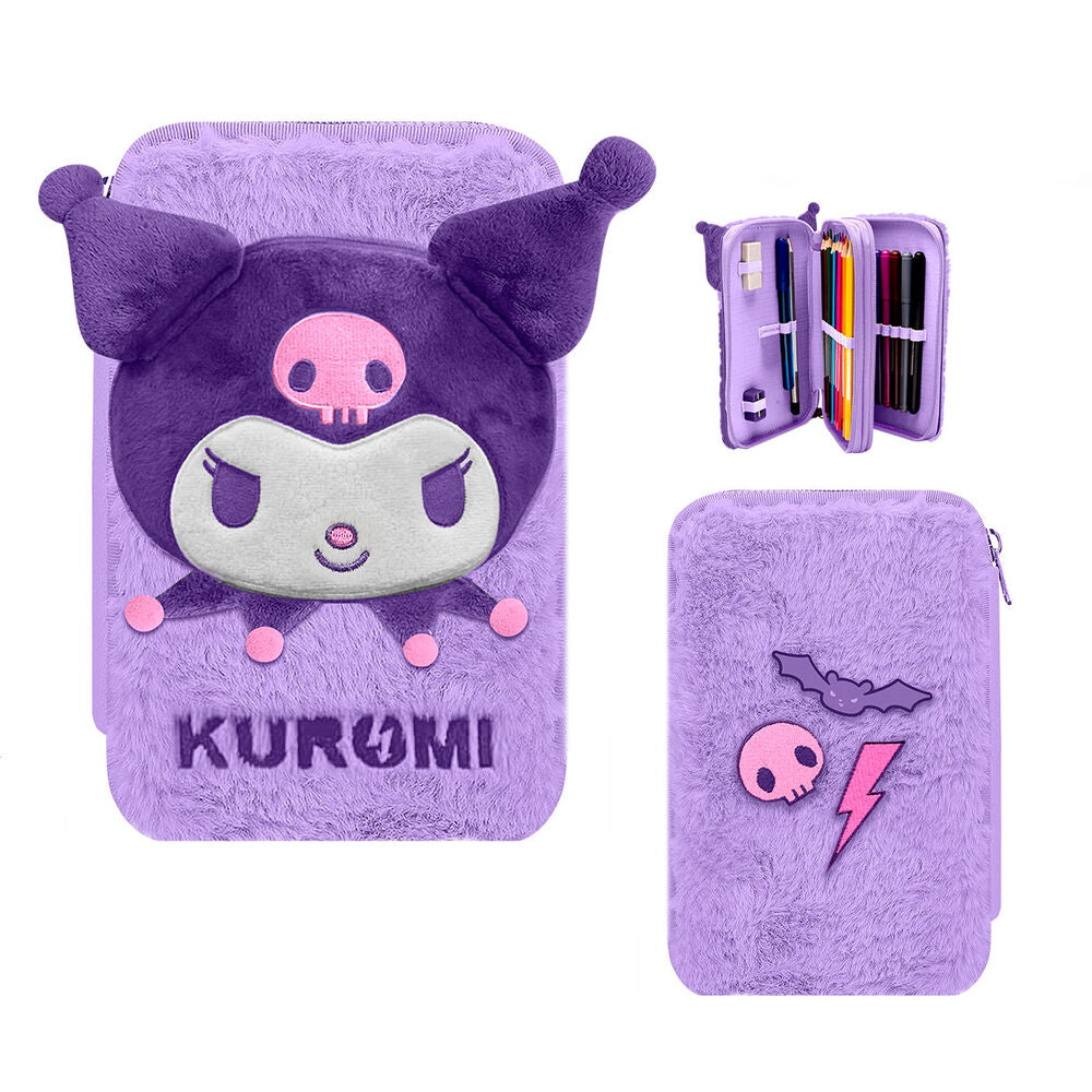 Plumier Kuromi Hello Kitty doble