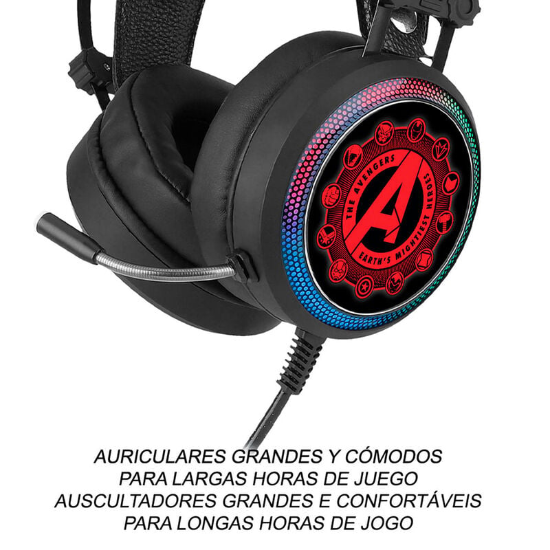Auriculares gaming Vengadores Avengers Marvel