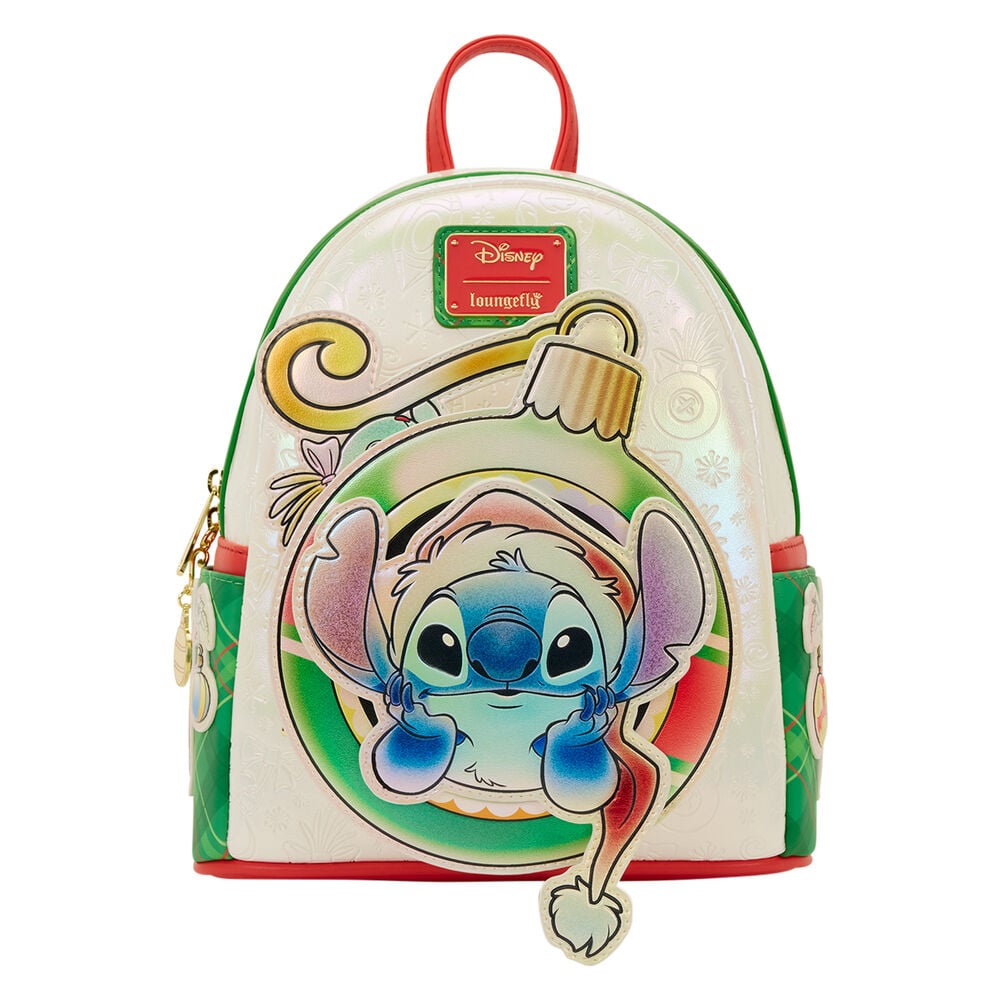 Mochila Holiday Stitch Disney Loungefly 26cm