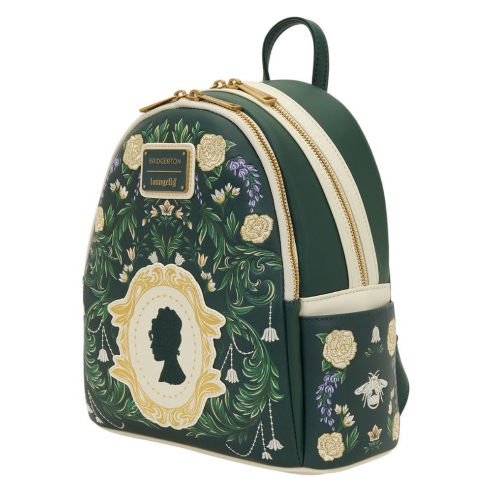 Mochila Bridgerton Silhouette Floral Netflix Loungefly 26cm