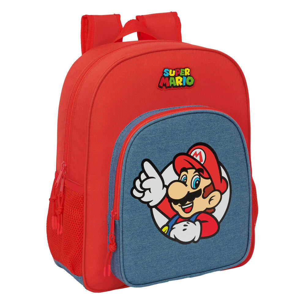 Mochila Super Mario adaptable 38cm