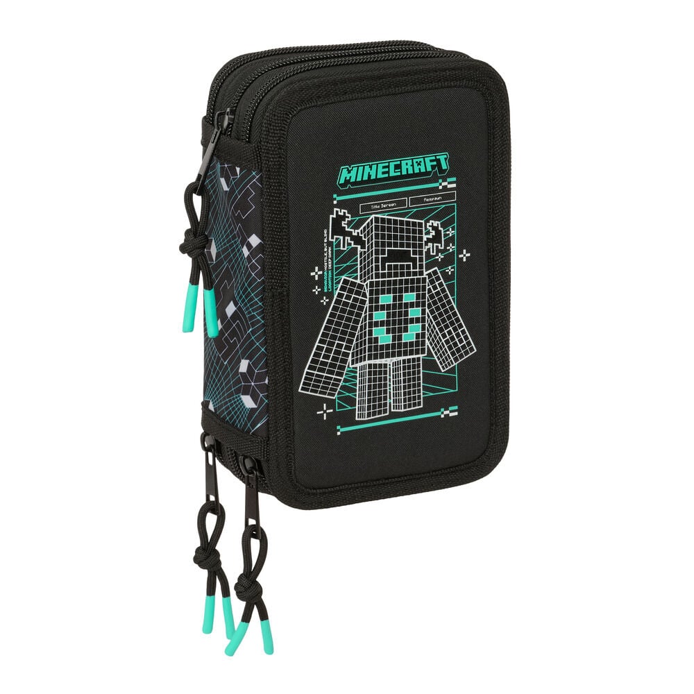 Plumier Screen Minecraft triple 37pzs