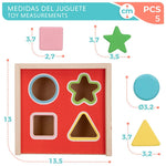 Cubo formas madera Mickey Minnie Disney