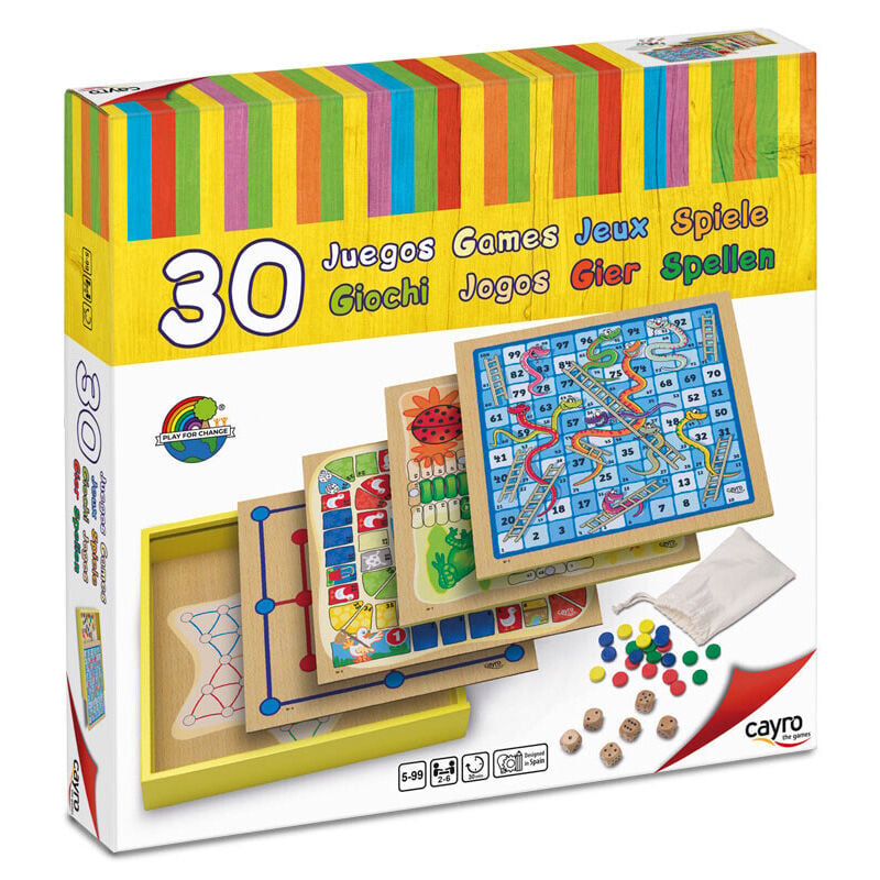 Set 30 juegos mesa madera