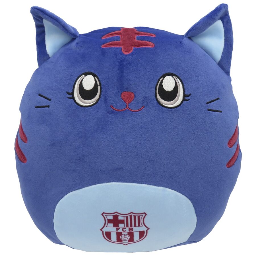 Peluche Gato Squishy FC Barcelona 30cm
