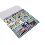 Set coloreable con pegatinas Bluey