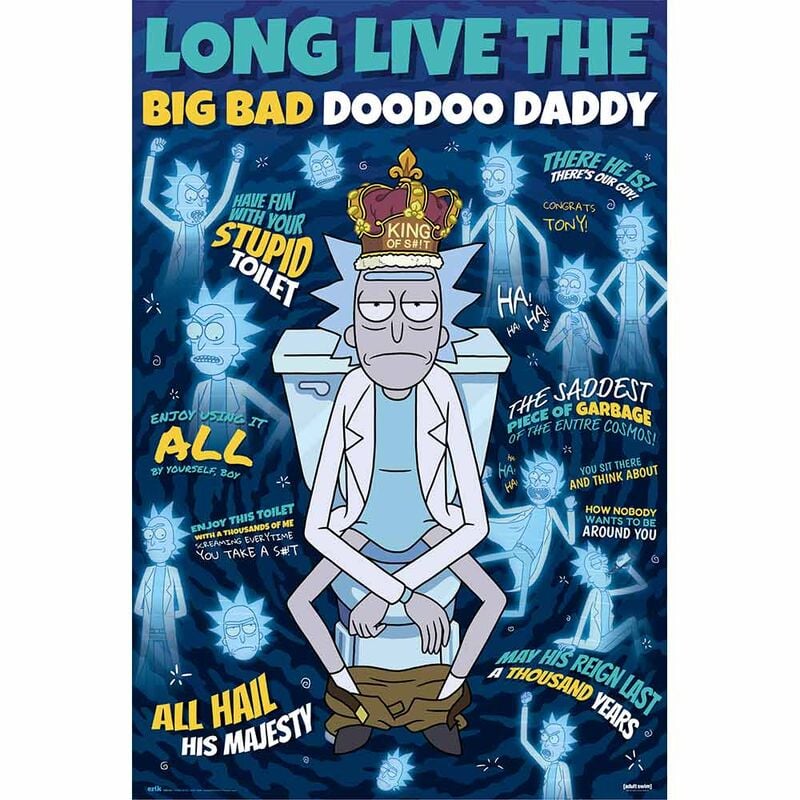 Poster Doodoo Daddy Rick & Morty