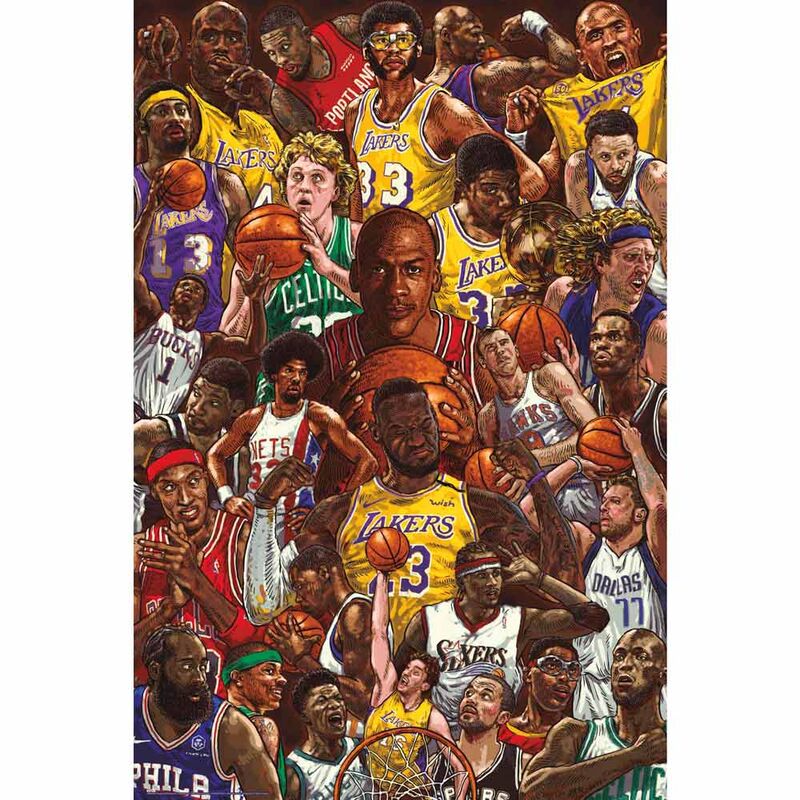 Poster Estrellas del Baloncesto