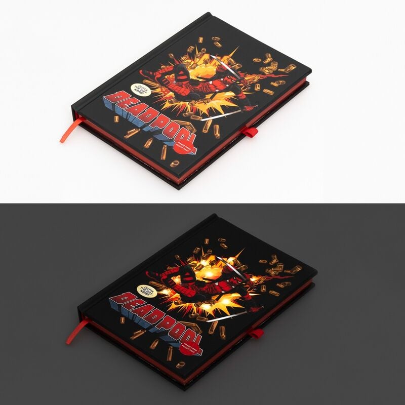 Cuaderno A5 premium LED Deadpool Marvel
