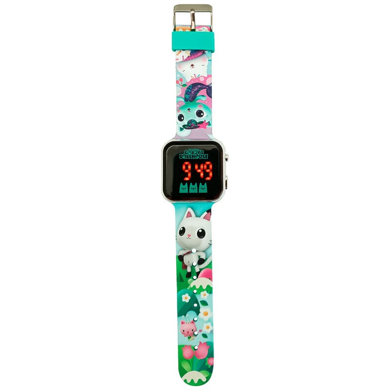 Reloj LED La Casa de Muñecas de Gabby