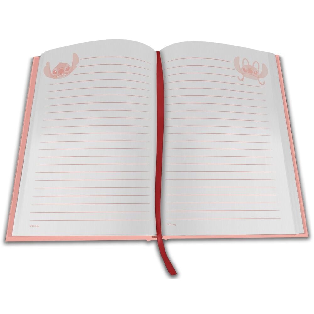 Cuaderno con reloj LED Stitch Disney