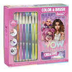 Set bloc artista pincel y lapices acuarela Wow Generation
