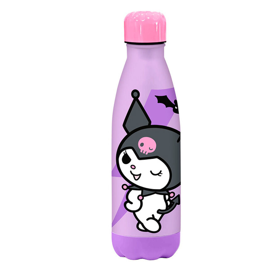 Botella acero inoxidable Kuromi Hello Kitty 500ml