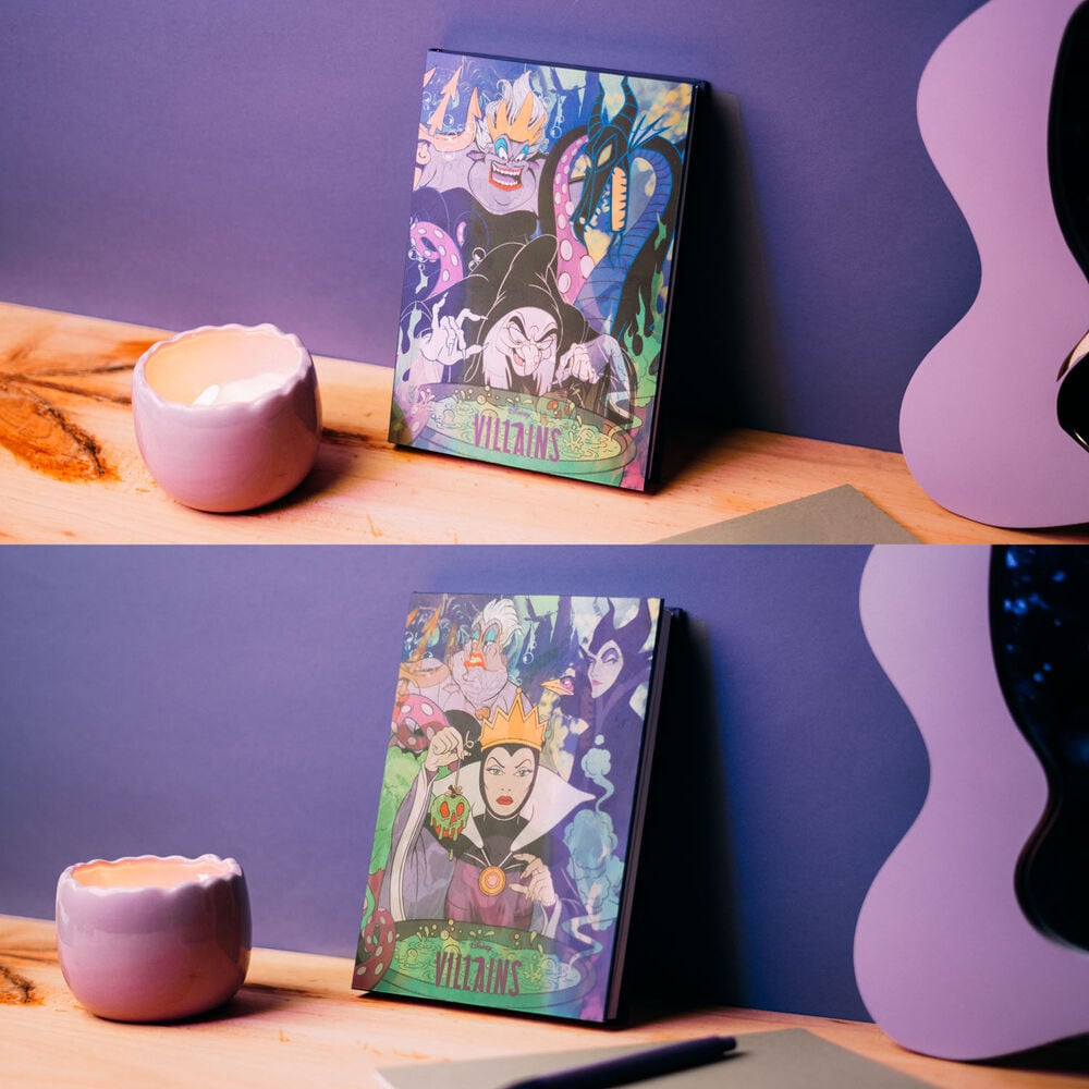Cuaderno A5 Lenticular Villanas Disney