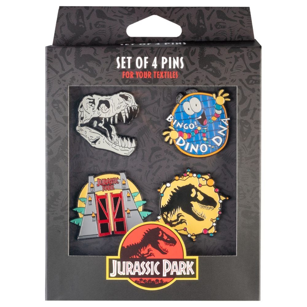 Blister 4 pins Jurassic Park