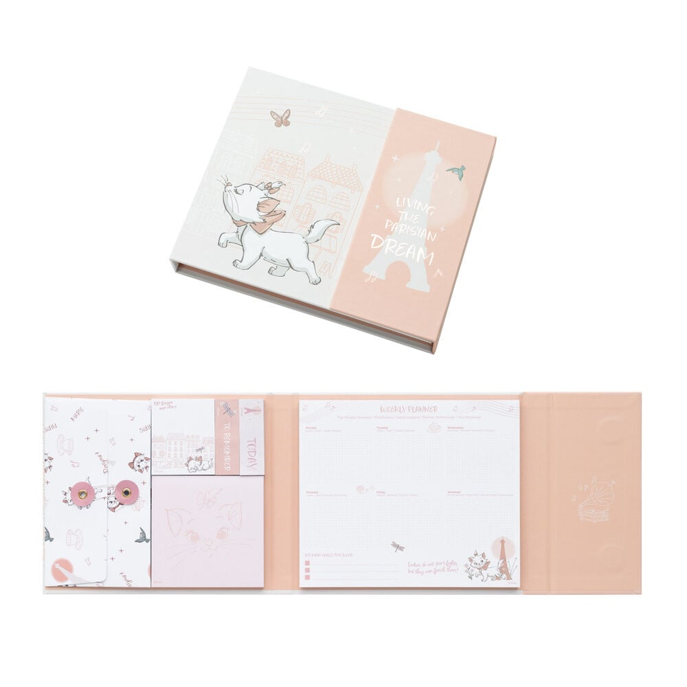 Planificador semanal con notas adhesivas Marie Los Aristogatos Disney