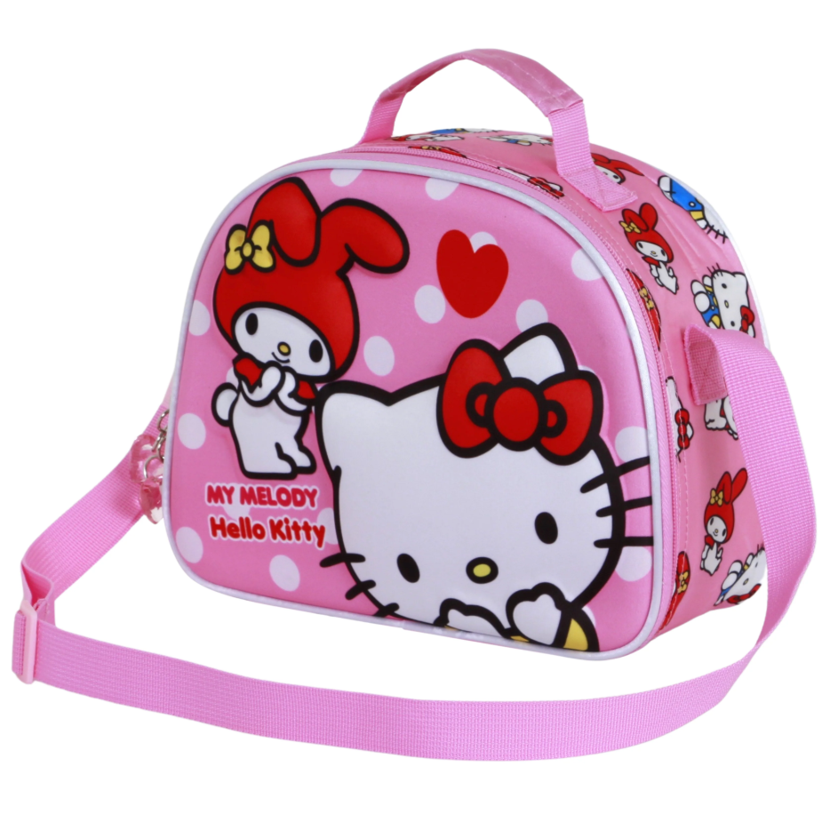Bolsa portameriendas 3D Lovely Hello Kitty and Friends
