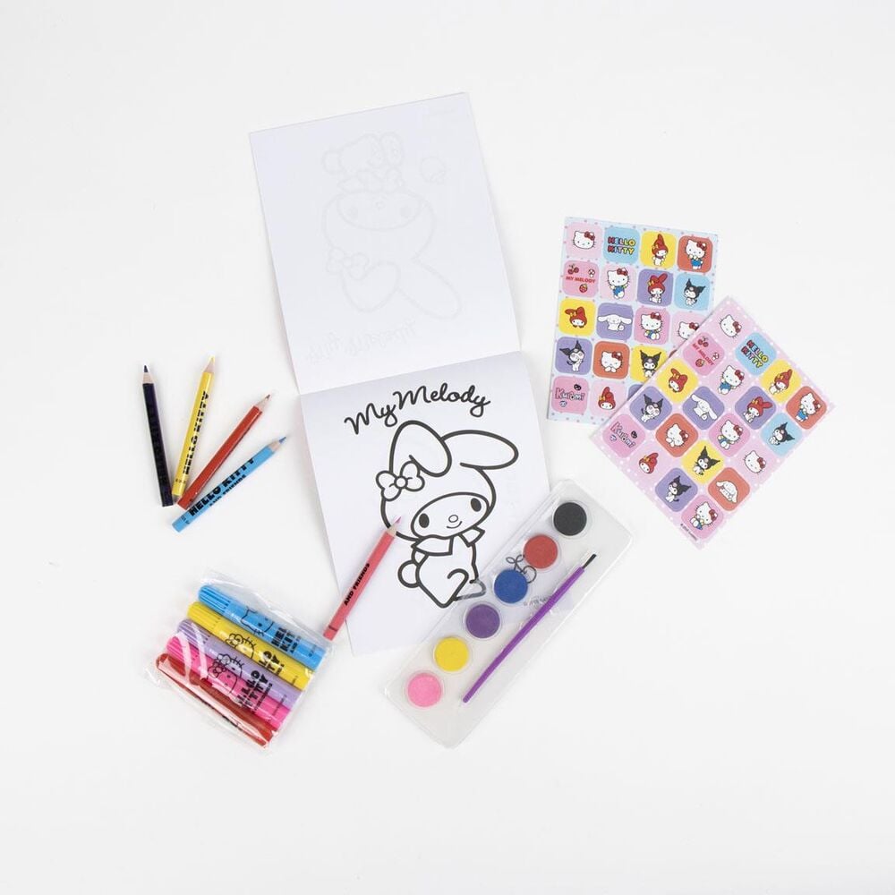 Set papeleria mochila Hello Kitty and Friends