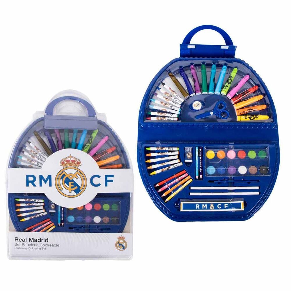 Set papeleria coloreable Real Madrid 50pzs