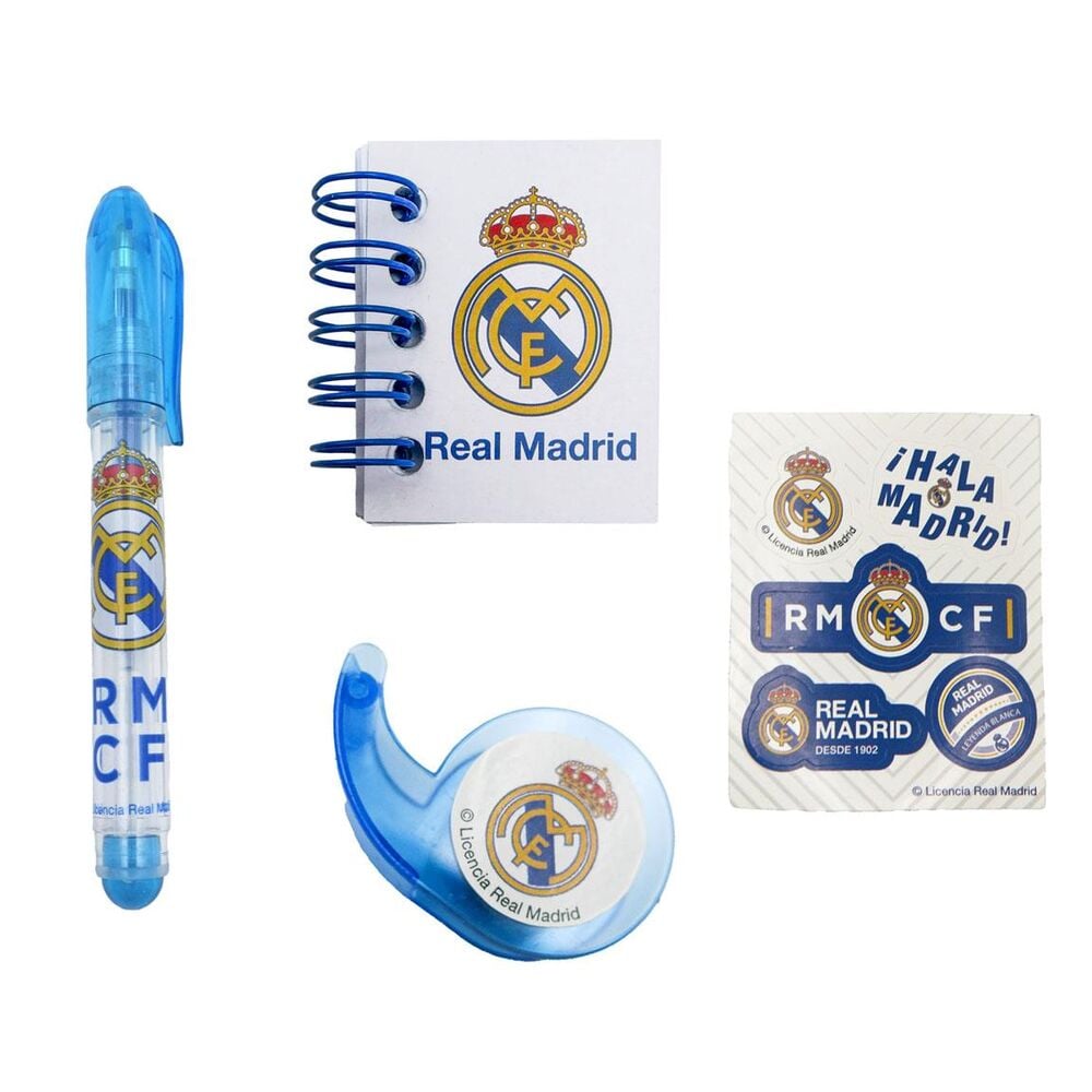 Set papeleria Mini Mochila Real Madrid