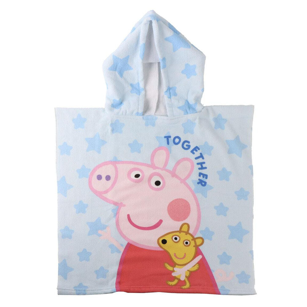 Poncho toalla Peppa Pig microfibra
