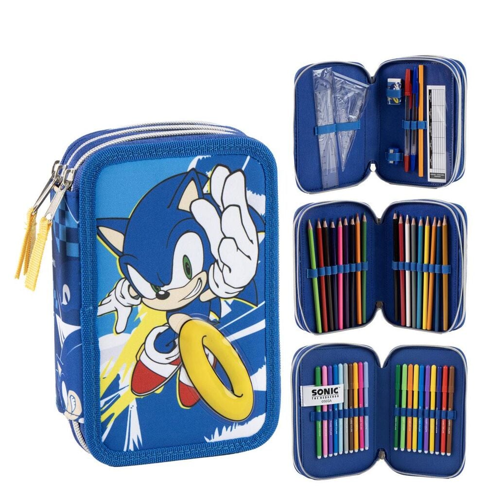 Plumier Sonic the Hedgehog triple