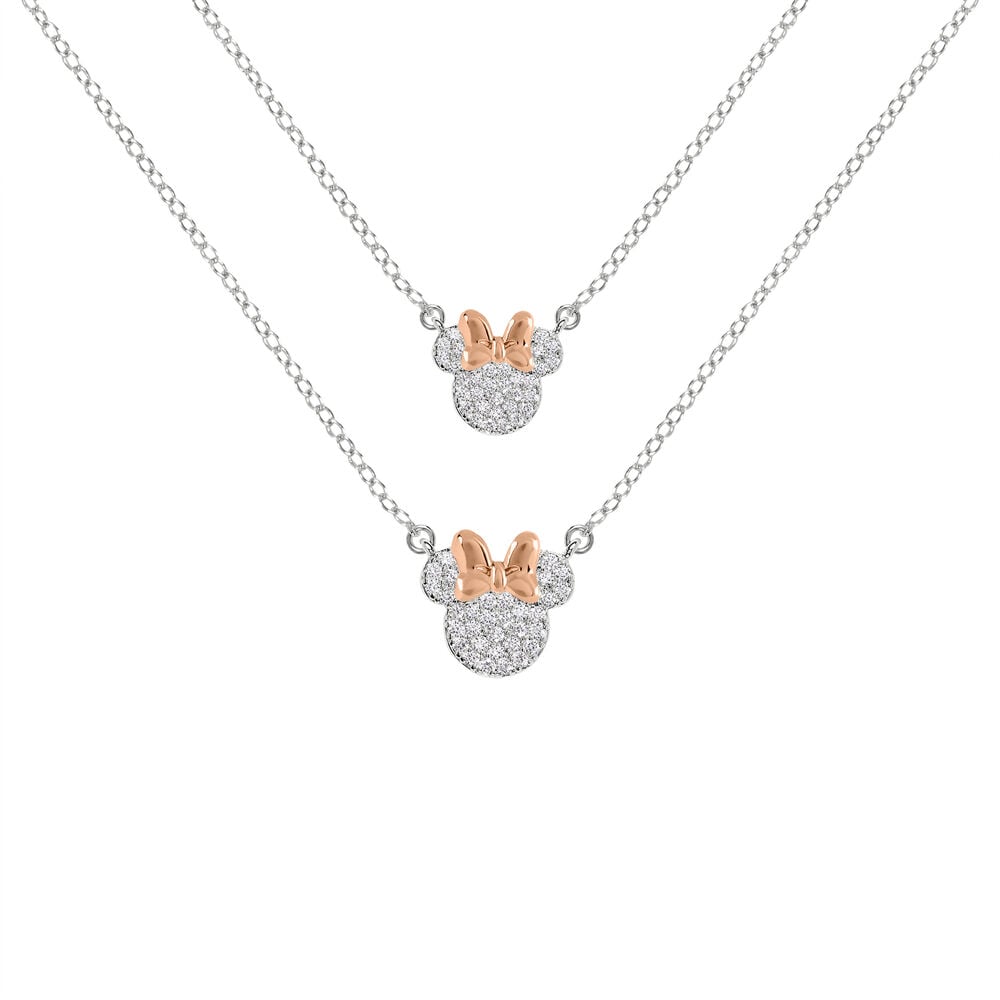 Set 2 Colgantes mama + hija Minnie Disney