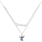 Colgante Ohana Stitch Disney plata