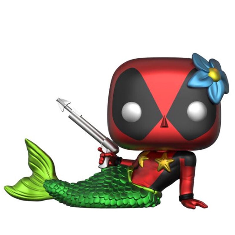 Set figura POP & Tee Marvel Deadpool Mermaid Exclusive L