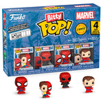 Blister 4 figuras Bitty POP Marvel Spider-Man Parker Split
