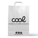 Pack 100 Bolsas PAPEL Blancas COOL (23,5 x 18 cm) - PixelPlaza