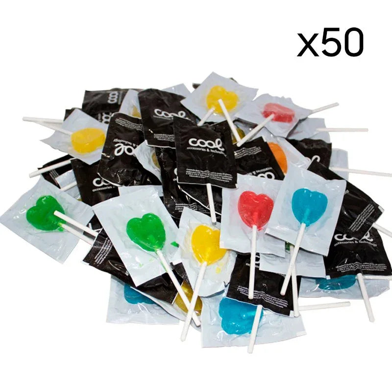 Pack 50 Piruletas COOL Accesorios - PixelPlaza
