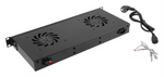 Panel ventilación Lanberg lcd 2 ventiladores termostato 230v 1u rack 19 negro