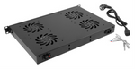 Panel ventilación Lanberg lcd 4 ventiladores termostato 230v 1u rack 19 negro