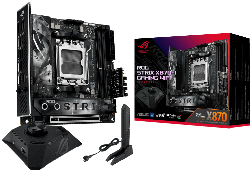 ASUS ROG STRIX X870-I GAMING WiFi AMD X870 Zócalo AM5 mini ITX