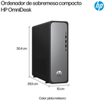 HP OmniDesk Slim S03-0020ns PC Intel® Core™ i3 i3-14100 8GB DDR5-SDRAM 512GB SSD FreeDOS Torre Negro, Plata