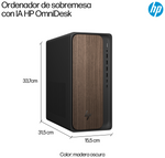 HP M03-0038NS U5-225 512GB 16GB FREEDOS DDR5-SDRAM SSD Torre PC AI PC