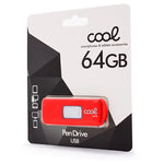 Pen Drive USB x64 GB 2.0 COOL Basic Rojo - PixelPlaza