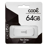 Pen Drive USB x64 GB 2.0 COOL Board Blanco - PixelPlaza