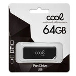Pen Drive USB x64 GB 2.0 COOL Board Negro - PixelPlaza