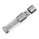 Pen Drive USB x64 GB 3.0 COOL Crystal Blanco - PixelPlaza