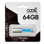 Pen Drive USB x64 GB 3.0 COOL Crystal Celeste - PixelPlaza