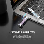 Pen Drive USB x64 GB 3.0 COOL Crystal Rosa - PixelPlaza