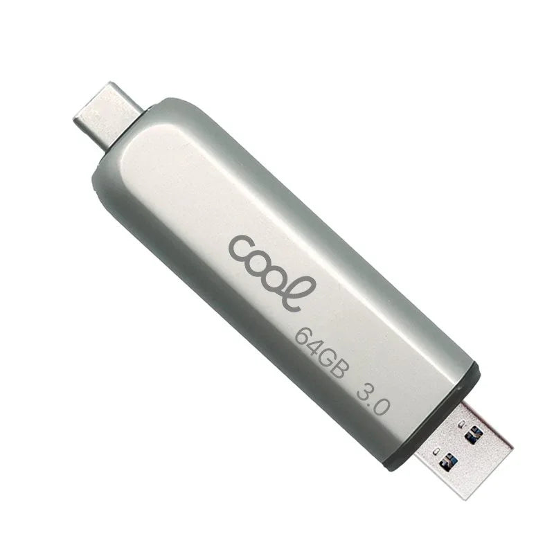 Pen Drive USB x64 GB 3.0 COOL Tipo-C / USB (2 en 1) - PixelPlaza