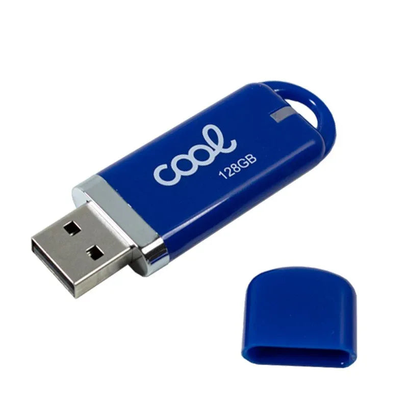 Pen Drive x USB 128 GB 2.0 COOL Cover Azul - PixelPlaza