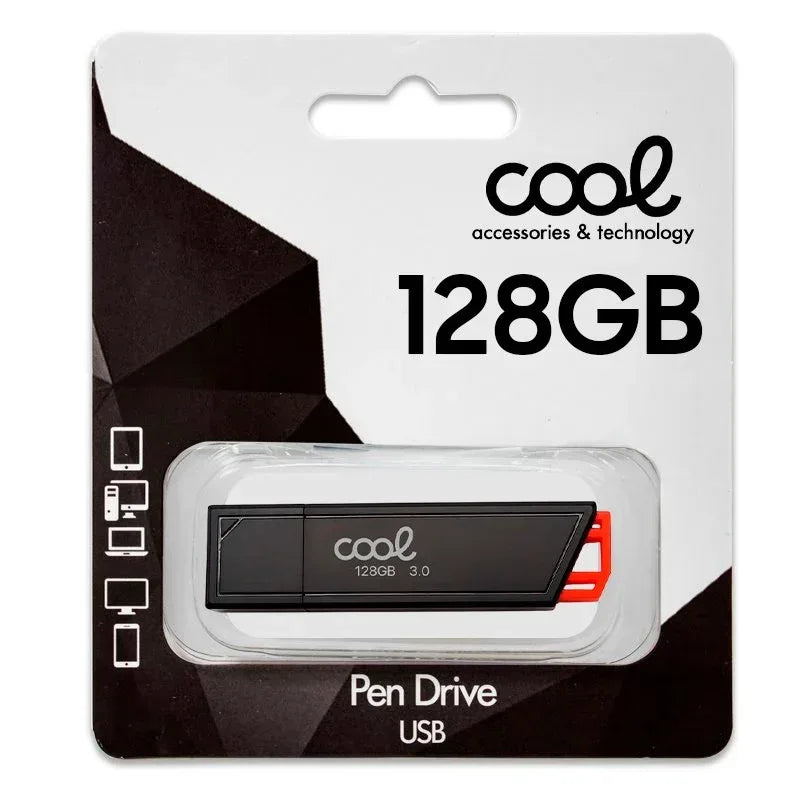 Pen Drive x USB 128 GB 3.0 COOL Lancer Rojo - PixelPlaza
